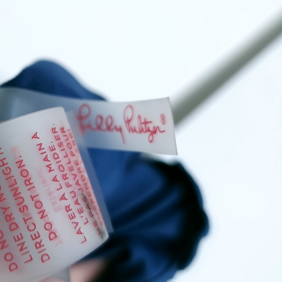 LILLY PULITZER ISLE LATTICE ONE PIECE SWIMSUIT OYSTER BAY NAVY SZ 16 - Picture 7 of 10